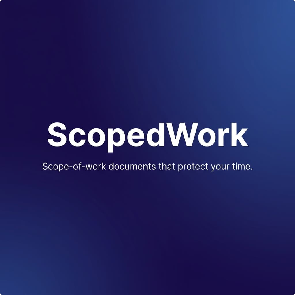 ScopedWork Document Builder